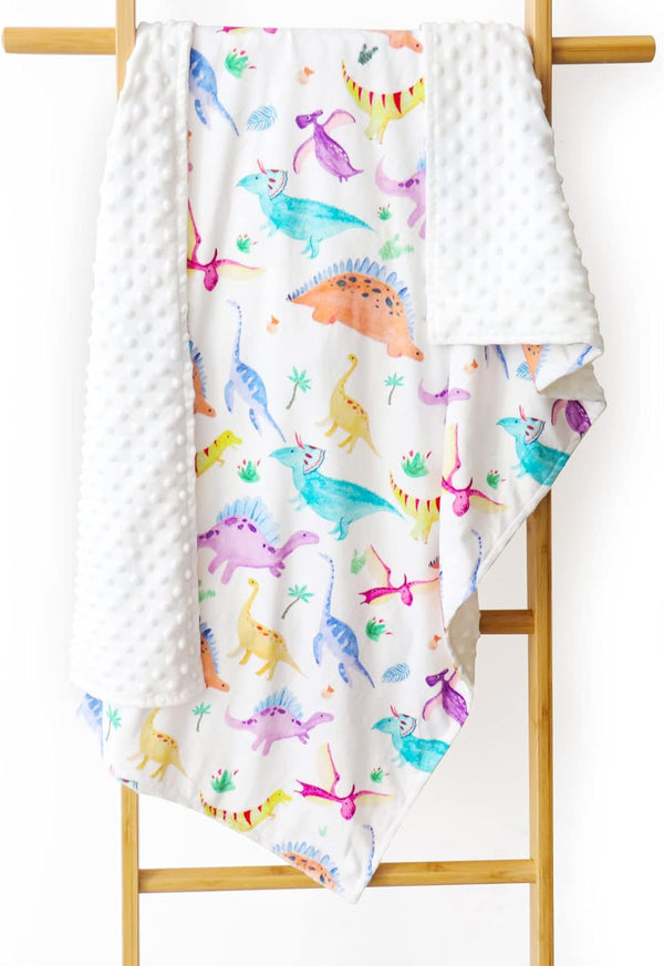 Baby Mink Blankets, Dinosaur Toddler Blanket for Boys Girls, Soft Newborn Blanket