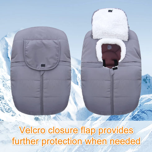 Mom's Choice Awards Winner-TSAYAWA Winter Baby Car Seat Cover -Keep Babies Warm Carseat Bunting Bag/Blanket for Newborn