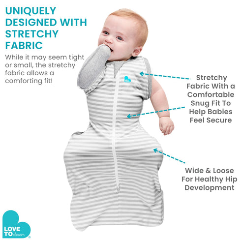 19-24 lbs Love to Dream Swaddle UP Transition Bag, Patented Zip-Off Wings, Gently Help Baby Safely Transition from