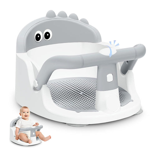 Lerrutue Baby Bath Seat for Babies 6 Months & Up Sitting Up, Non-Slip