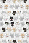 Kigai Cute Cats Crib Sheet for Boys and Girls Jersey Knit Fitted