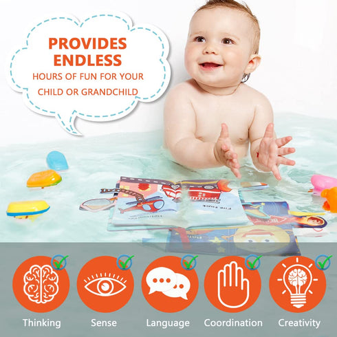 Vicloon Baby Books Toys, 2PCS Touch and Feel Crinkle Cloth Books for Newborn Early Educational Toys