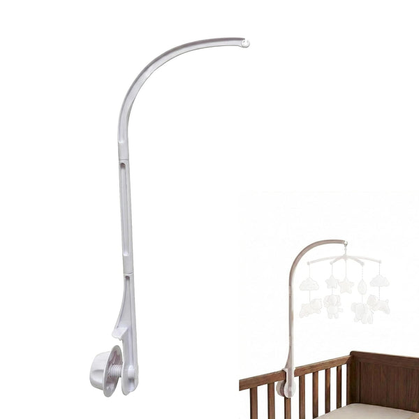Generic 26 Inch Crib Mobile Arm, White Adjustable Claw Width Mobile Hanger, DIY