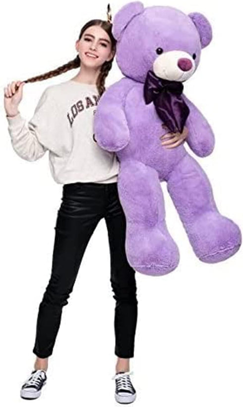 Giant Teddy Bear Plush Stuffed Animals 47 Inch | Purple for Girlfriend or Kids