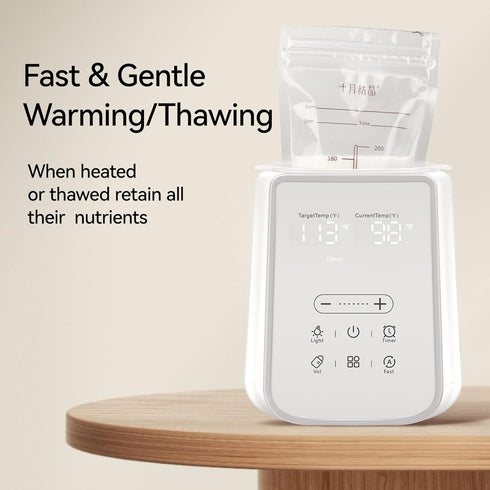 11-in-1 48H (86-194) Baby Bottle Warmer for Breast Milk with Timer & Night Light, Milk Warmer for Baby Bottles, Keep
