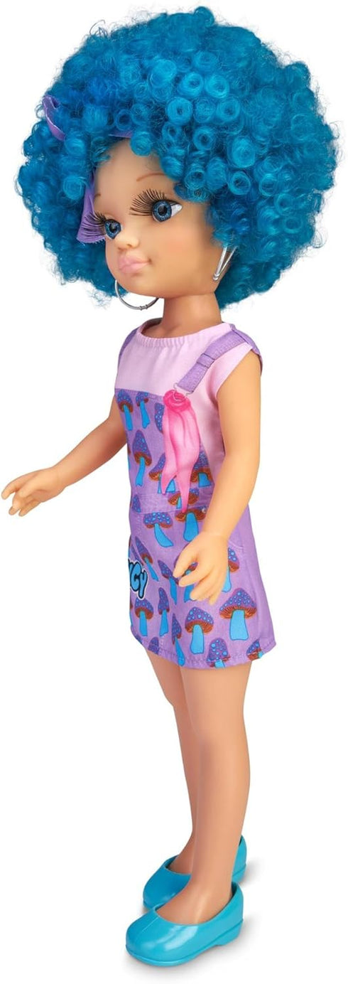 Nancy Curly Power Fashion Doll, 16" Doll with Blue Hair