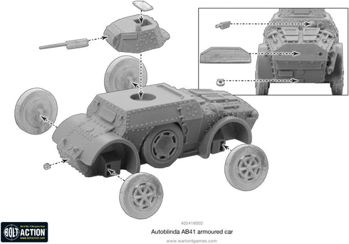Autoblinda Ab41 WWII Italian Armoured Car