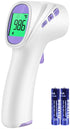 Forehead Thermometer for Adults, Kids & Babies - No-Touch Infrared Digital Thermometer with LCD Display, Fever Alarm
