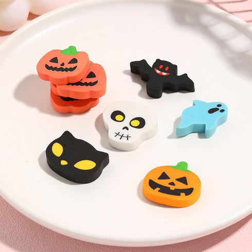 ZAKVOOR 96 Pcs Halloween Erasers Bulk for Kids, Pumpkin Ghost Bat Pencil Erasers, Party Favor, Gift Filling, Home