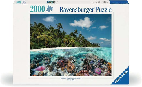 Ravensburger A Dive in The Maldives 2000 Piece Jigsaw Puzzle with Unique Softclick Technology for Adults & Kids