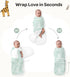 Momcozy 0-3 2-Pack, Swaddles for Newborns, Quiet Fastener Swaddle Suitable for Infant Months, New-Parent-Friendly Sleep