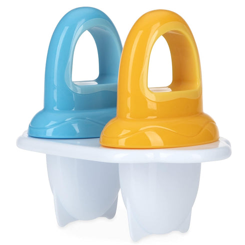 Nuby Garden Fresh Fruitsicle Pop Tray, 2pc - Aqua/Yellow