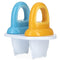 Nuby Garden Fresh Fruitsicle Pop Tray, 2pc - Aqua/Yellow