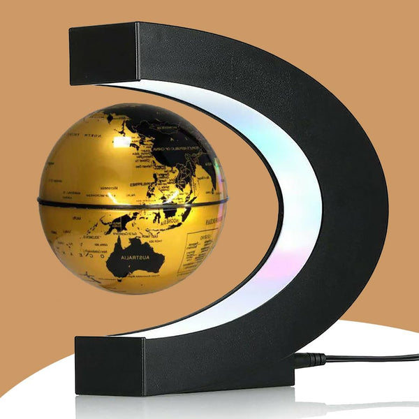 Floating Globe with LED Light, Magnetic Levitation Desk Decor for Men, Women, Kids, Xmas Gifts, Office Decor