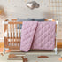 BEDSUM 100% Brushed Microfiber Down Alternative Toddler Comforter, Ultra Soft Lightweight Crib Quilted Blanket, 39x47