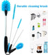 Qacebepa 5-in-1 Set, Tumbler Brush Cleaner Cleaning Brush Washing Straw Tube lab Cleaning with Long Handle, for Water