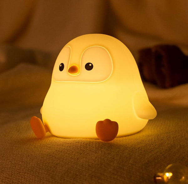 DREAMING MY DREAM Cute Penguin Night Light,LED Squishy Novelty Night Lamp,2 Levels