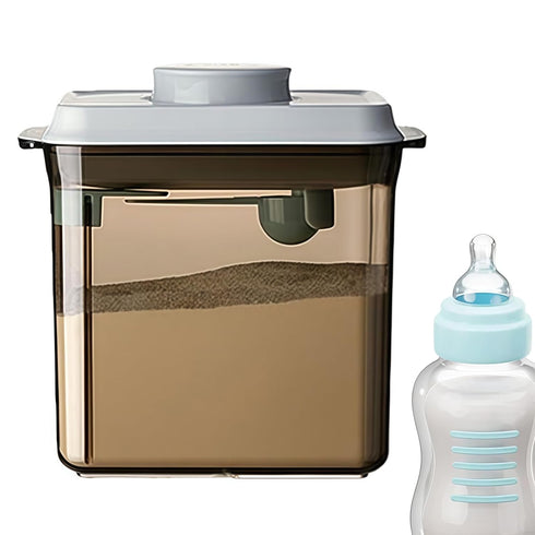 Genrico 1700ml Formula Container - Airtight Dispenser | Portable Milk Powder Container with Spoon, Leak Proof