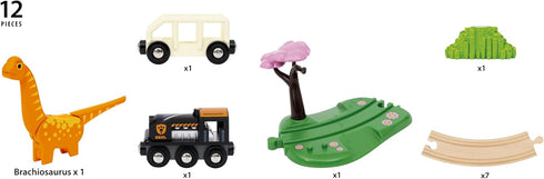 36098 Set 3 BRIO World Dinosaur Circle | Toy Train for Kids Aged Years Up