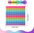 LZDEMI operations1-100 Math Number Learning Pop Fidget Toy, Rainbow Colors, Large Square Math Educational Sensory Game