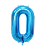 40 Inch Blue Big Number Balloons Kit for Happy Birthday Party Decorations, Foil Mylar Helium Baby Shower