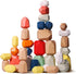36PCS Wooden Stacking Rocks Building Blocks, Montessori Toys for 3 4 5