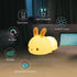 YOTOZU Cute Bunny Night Light, USB Rechargeable Kids Night Light with Warm White and 16 Colors Breathing Modes