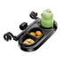 Rivonthex Universal Stroller Snack Tray, Stroller Tray Attachment with Flexible Silicone Arm Gripper & Deep Cup Holder