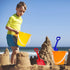 Holady 12 Pack 5'' Inch Summer Sand Beach Buckets Pail with Beach Shovels,Sand Bucket Water Bucket for Beach Fun Great