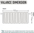 Leeva Windows Valances for Bathroom, Birds Garden Print Pattern, Thermal Insulated Short Curtains for Bedroom Kitchen,