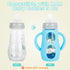 9oz,Anti 3 Pack Silicone Sleeves with Handles for Mam Glass Baby Bottles Breakage Baby Bottle Holder with Handles