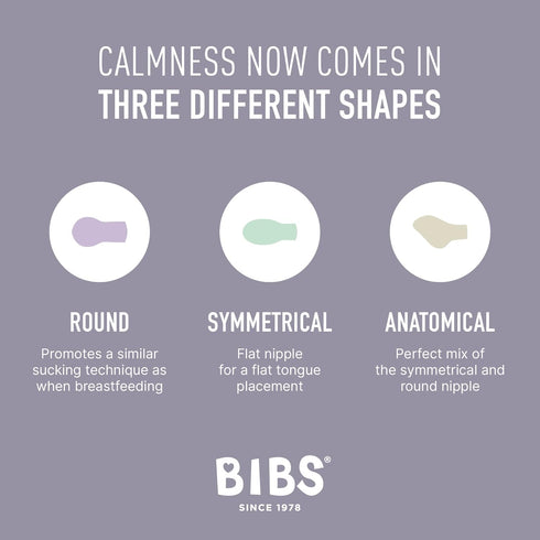 0-6 2-Pack BIBS Pacifiers Months | Colour Collection | BPA-Free Anatomical Natural Rubber Nipple | Made in Denmark |