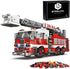BYWbricks City Ladder Fire Truck Building Blocks Set (711 pcs) Toy Station Firetruck