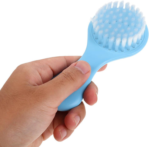 Set Hair Brush and Comb Grooming Kit with Soft Bristles for Scalp Care, Blue Grooming for Newborn Boys