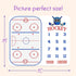 Baby Age Milestone Blanket, Hockey Stadium Growth Chart for Nursery, 1-12 Months, Includes 4 Frame and 1 Headband