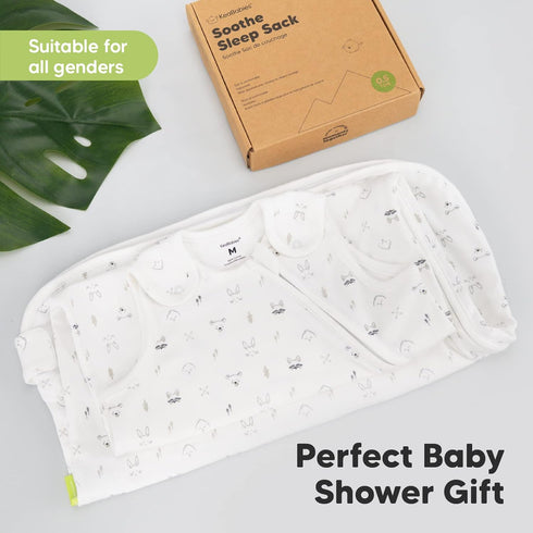 1-Pack 100% 0.5TOG 6-18 Organic Baby Sleep Sacks, Cotton - Soft & Breathable Baby Wearable Blanket, Toddler Sleeping
