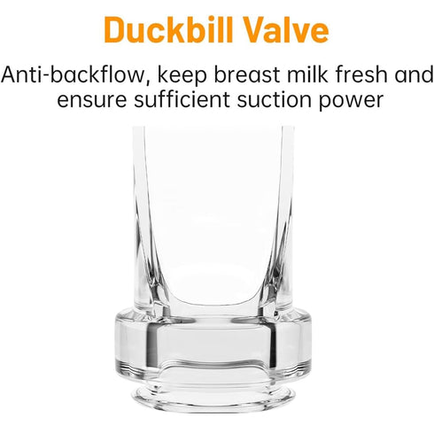 Greabuy 4pcs Silicone Duckbill Valves Rubber for Breast Accessories Maximize Milk Breast Pumps Silicone Breast