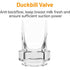 Greabuy 4pcs Silicone Duckbill Valves Rubber for Breast Accessories Maximize Milk Breast Pumps Silicone Breast