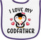 inktastic I Love My Godfather with Cute Penguin and Hearts Baby Terry