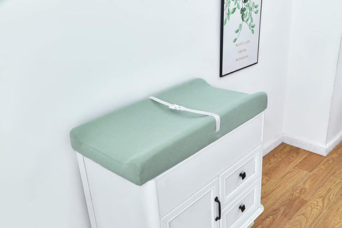 Muslin Changing Pad Cover, Ultra Soft Breathable Fitted Diaper Changing Table Cover for Baby Boys Girls