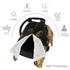 Zhbvncp Egypt Anubis Baby Car Seat Cover & Breastfeeding Nursing Cover - Breathable Stretch Fabric Multi-Use Nursing
