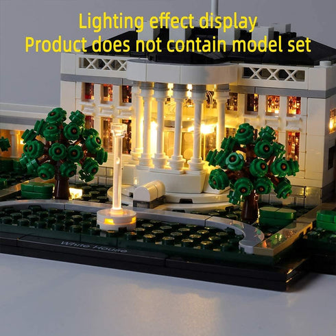 LED Light Kit for The White House, Compatible with Architecture Collection 21054 Model Set