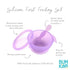 Bumkins Baby Bowl, Silicone Feeding Set with Suction, Includes Spoon and Lid, Training Essentials for Baby Led Weaning