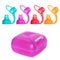 ChooMee SoftSip Food Pouch Tops, 4 Colors + Purple Case to Prevent Spills and Protect Child's Mouth