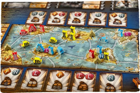 Gamelyn Game Tiny Epic Vikings, Fast Playing Strategy War Board Game for 1-4 Players, Wooden Components