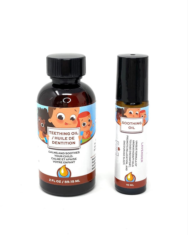 Punkin Butt Baby Teething Oil (2 Oz) and Lavender Soothing Oil (10