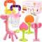 Stand-Up Teething Toys for Babies 0-12 Months, Teethers with 2 Baby Fruit Feeders and 4 Baby Teether, BPA Free