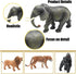 65PCS Safari Animal Figurines Toy Set, Realistic Jungle Zoo Figures for Kids Ages 3-8