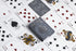Bicycle Cinder Premium Playing Cards - Silver Smoke Foil, 1 Deck