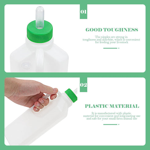 1 Set Lamb Feeding Bottle, Goat Feeding Tools, Pig Feeding Bottle, White Piglet